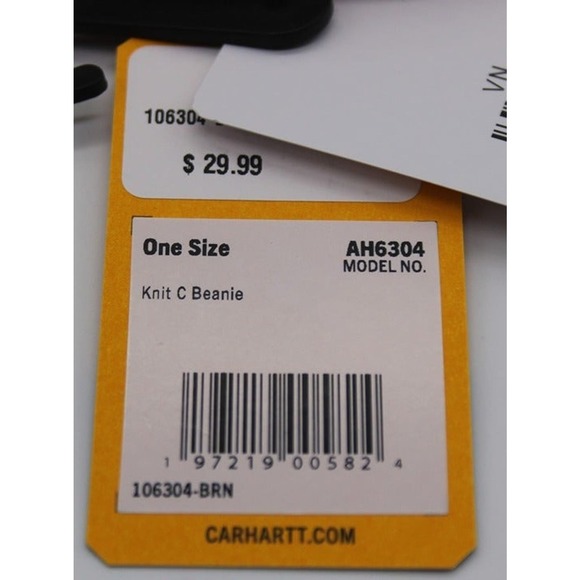 NWT! Carhartt C Beanie - BRN - Picture 4 of 7